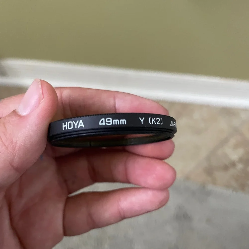 Hoya 49mm Y K2 Yellow Camera Lens Filter Japan Black and White Photography